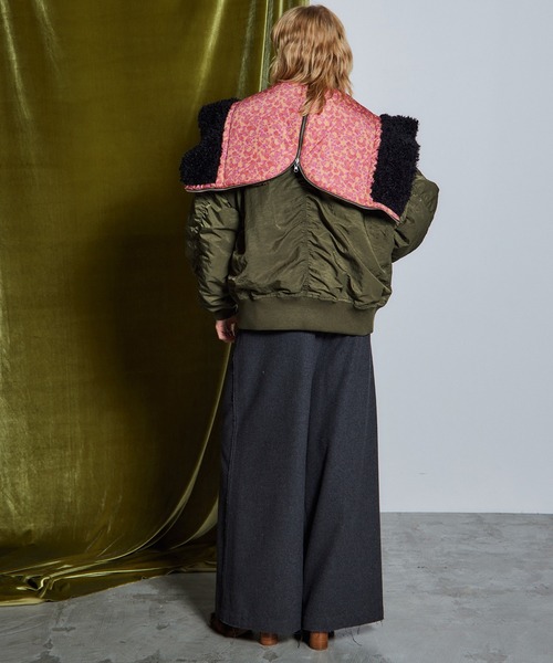 MAISON SPECIAL(メゾンスペシャル)の「【26WINTER PRE-ORDER】Flower Reversible N2B/フラワーリバーシブルN2B(ミリタリージャケット・レディース・ブラック/カーキ・FREE)」の11枚目の写真