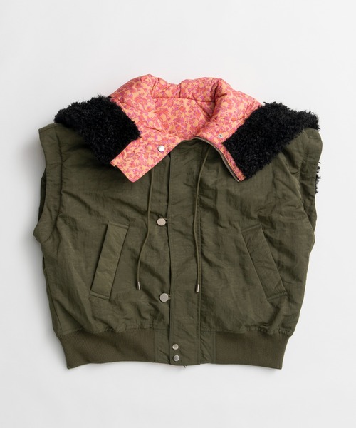 MAISON SPECIAL(メゾンスペシャル)の「【26WINTER PRE-ORDER】Flower Reversible N2B/フラワーリバーシブルN2B(ミリタリージャケット・レディース・ブラック/カーキ・FREE)」の17枚目の写真