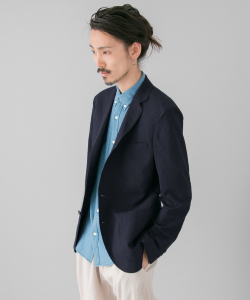 URBAN RESEARCH（アーバンリサーチ）の「UR ストレッチウォッシャブルJKT（テーラードジャケット・メンズ・ネイビー/グレー/ブラック/チャコールグレー・LARGE/MEDIUM）」の4枚目の写真