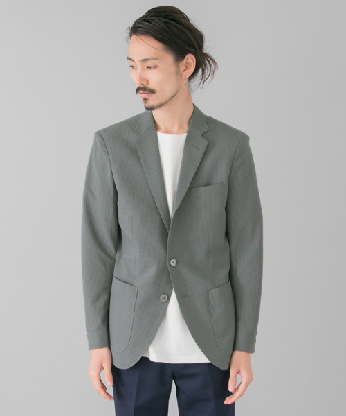 URBAN RESEARCH（アーバンリサーチ）の「UR ストレッチウォッシャブルJKT（テーラードジャケット・メンズ・ネイビー/グレー/ブラック/チャコールグレー・LARGE/MEDIUM）」の5枚目の写真