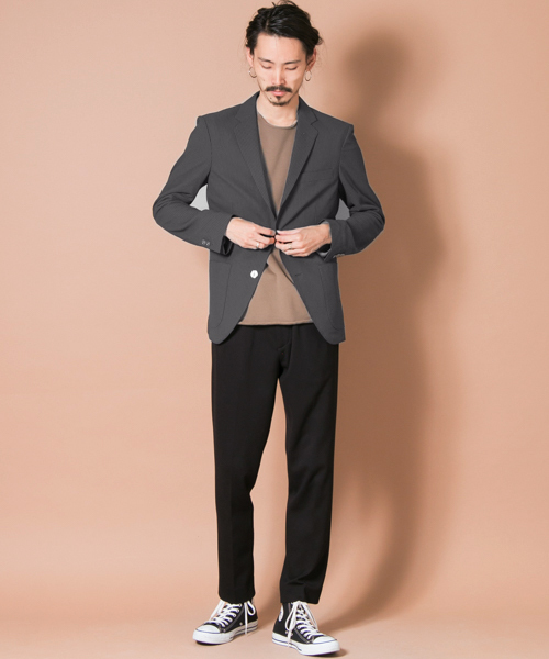 URBAN RESEARCH（アーバンリサーチ）の「UR ストレッチウォッシャブルJKT（テーラードジャケット・メンズ・ネイビー/グレー/ブラック/チャコールグレー・LARGE/MEDIUM）」の21枚目の写真