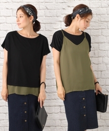 LEPSIM | 2WAYカサネTシャツSS 728065(Tシャツ/カットソー)