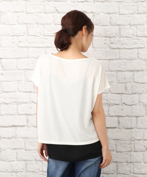 LEPSIM（レプシィム）の「2WAYカサネTシャツSS 728065（Tシャツ/カットソー・レディース・ブラック系その他/ホワイト系その他/グレー系その他・FREE）」の15枚目の写真