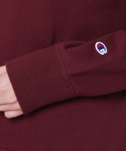 Champion（チャンピオン）の「【Champion】無地プルオーバー（スウェット・レディース・キナリ/ネイビー/ワイン/グレー/カーキ/ブラック・SMALL/LARGE/MEDIUM）」の10枚目の写真