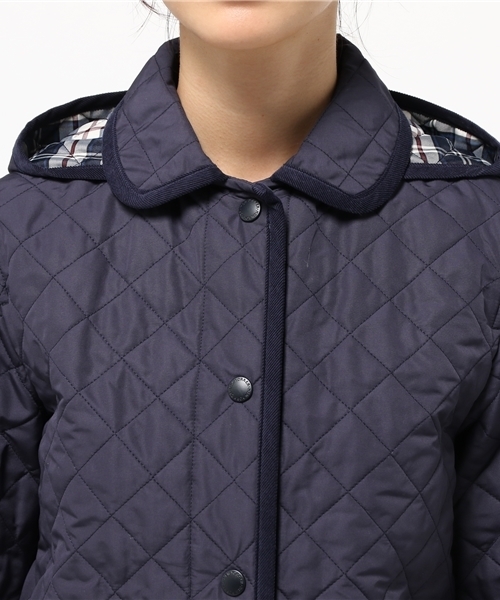 美品 秋冬春 フード・キルトインナー付コート（newyorker）