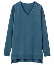 RANAN | Ｖネックカシミヤタッチニット(ニット/セーター)