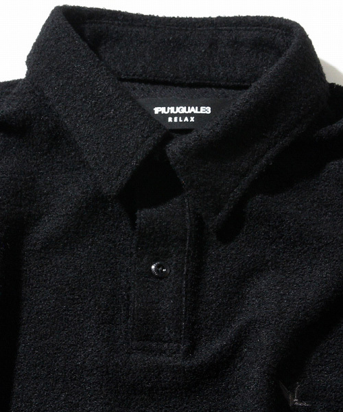 1PIU1UGUALE3 RELAX (ウノピゥウノウグァーレトレ リラックス)の「1PIU1UGUALE3 RELAX(ウノピゥウノウグァーレトレ)パイルポロシャツ(ポロシャツ・メンズ・ホワイト/ブラック×ホワイト/ブラック/ネイビー/グレー・SMALL/MEDIUM/LARGE/X-LARGE)」の8枚目の写真