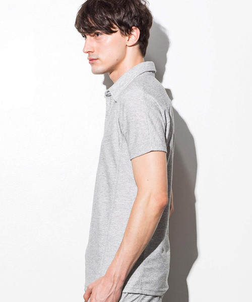 1PIU1UGUALE3 RELAX (ウノピゥウノウグァーレトレ リラックス)の「1PIU1UGUALE3 RELAX(ウノピゥウノウグァーレトレ)パイルポロシャツ(ポロシャツ・メンズ・ホワイト/ブラック×ホワイト/ブラック/ネイビー/グレー・SMALL/MEDIUM/LARGE/X-LARGE)」の12枚目の写真