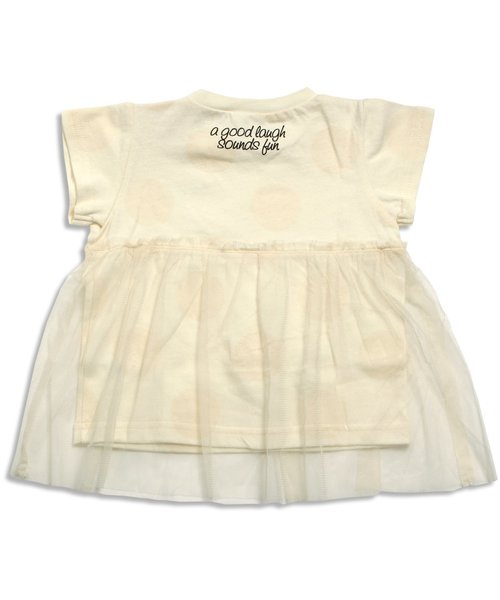BREEZE(ブリーズ)の「チュール付きドットTシャツ(Tシャツ/カットソー・キッズ・グレー/キナリ/レッド・140/80/90/95/100/120/130/110)」の8枚目の写真