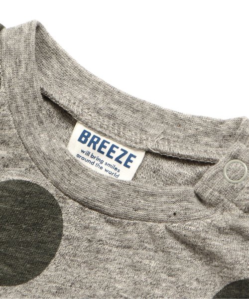 BREEZE(ブリーズ)の「チュール付きドットTシャツ(Tシャツ/カットソー・キッズ・グレー/キナリ/レッド・140/80/90/95/100/120/130/110)」の10枚目の写真