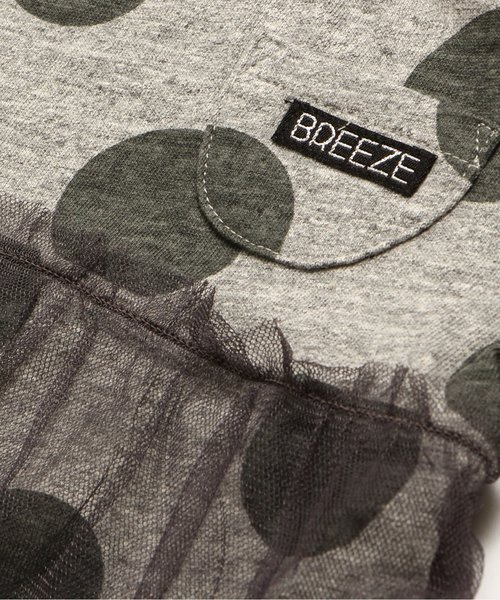 BREEZE(ブリーズ)の「チュール付きドットTシャツ(Tシャツ/カットソー・キッズ・グレー/キナリ/レッド・140/80/90/95/100/120/130/110)」の11枚目の写真