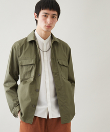 STUDIOUS | 【ZOZO限定】STUDIOUS リラックスミリタリーシャツ 【先行予約】(シャツ/ブラウス)