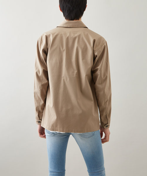 STUDIOUS（ステュディオス）の「【WEB限定】STUDIOUS リラックスミリタリーシャツ （シャツ/ブラウス・メンズ・カーキ/ベージュ・3/2/1）」の11枚目の写真