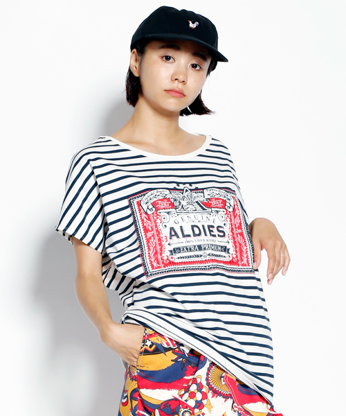 ALDIES(アールディーズ)の「Genuine T / ジェヌインT(Tシャツ/カットソー・メンズ・ホワイト/ホワイト系その他/レッド・X-SMALL/SMALL/LARGE/MEDIUM)」の3枚目の写真