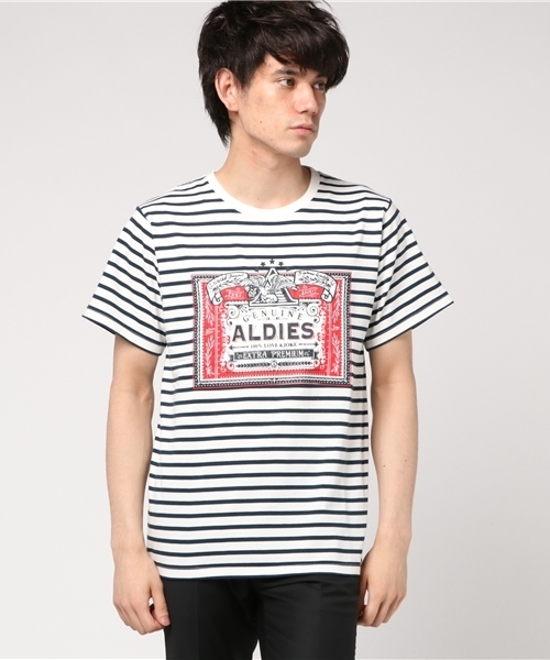 ALDIES(アールディーズ)の「Genuine T / ジェヌインT(Tシャツ/カットソー・メンズ・ホワイト/ホワイト系その他/レッド・X-SMALL/SMALL/LARGE/MEDIUM)」の10枚目の写真