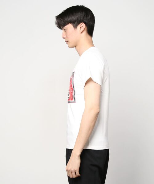 ALDIES(アールディーズ)の「Genuine T / ジェヌインT(Tシャツ/カットソー・メンズ・ホワイト/ホワイト系その他/レッド・X-SMALL/SMALL/LARGE/MEDIUM)」の4枚目の写真