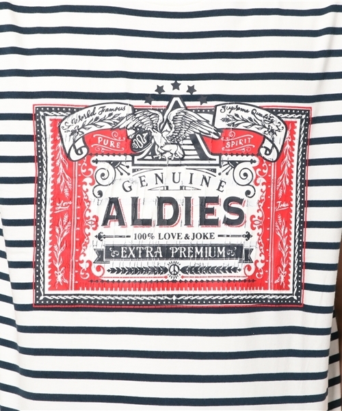 ALDIES(アールディーズ)の「Genuine T / ジェヌインT(Tシャツ/カットソー・メンズ・ホワイト/ホワイト系その他/レッド・X-SMALL/SMALL/LARGE/MEDIUM)」の8枚目の写真