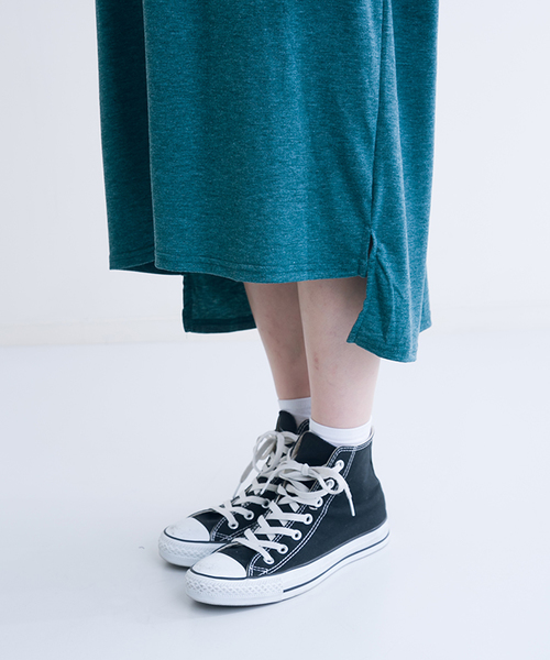 MERLOT（メルロー）の「ポケットスラブTシャツワンピース0041（ワンピース・レディース・チェリーピンク/オフホワイト/グリーン/ブラウン/ブラック・FREE）」の18枚目の写真