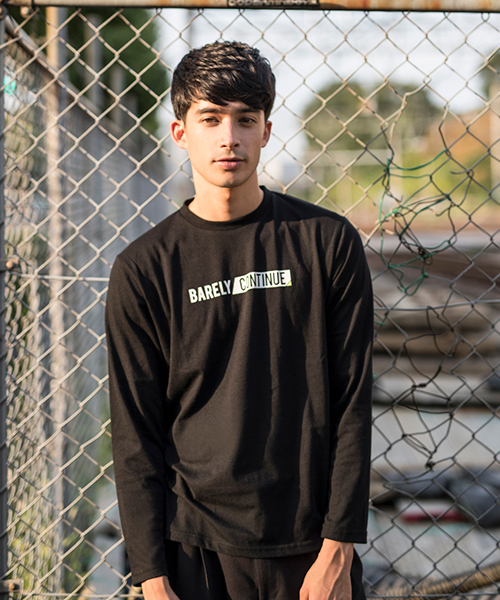 IGNIO（イグニオ）の「スタンダード ロングＴシャツ（Tシャツ/カットソー・メンズ・ブラック/トップグレー/オフホワイト・M/S/L/LL）」の2枚目の写真