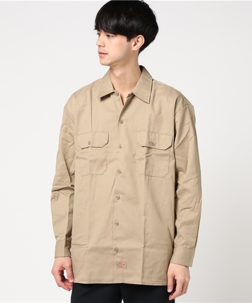 Dickies（ディッキーズ）の「【DICKIES】574ワークシャツ（シャツ/ブラウス・メンズ・ブラック/ベージュ/ネイビー/オリーブ・MEDIUM/LARGE）」の3枚目の写真