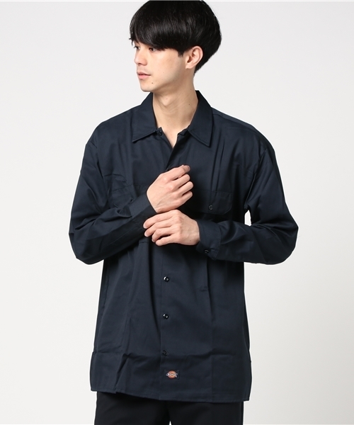 Dickies（ディッキーズ）の「【DICKIES】574ワークシャツ（シャツ/ブラウス・メンズ・ブラック/ベージュ/ネイビー/オリーブ・MEDIUM/LARGE）」の4枚目の写真