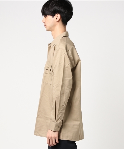 Dickies（ディッキーズ）の「【DICKIES】574ワークシャツ（シャツ/ブラウス・メンズ・ブラック/ベージュ/ネイビー/オリーブ・MEDIUM/LARGE）」の5枚目の写真