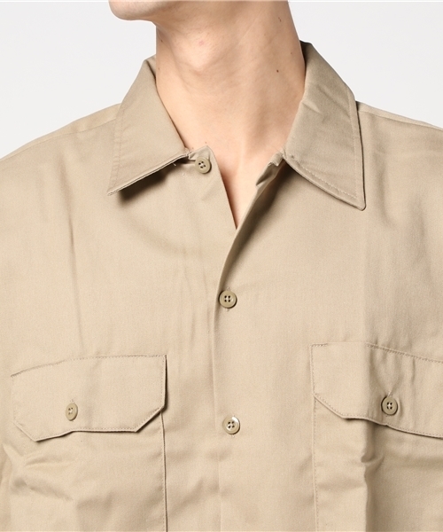 Dickies（ディッキーズ）の「【DICKIES】574ワークシャツ（シャツ/ブラウス・メンズ・ブラック/ベージュ/ネイビー/オリーブ・MEDIUM/LARGE）」の7枚目の写真