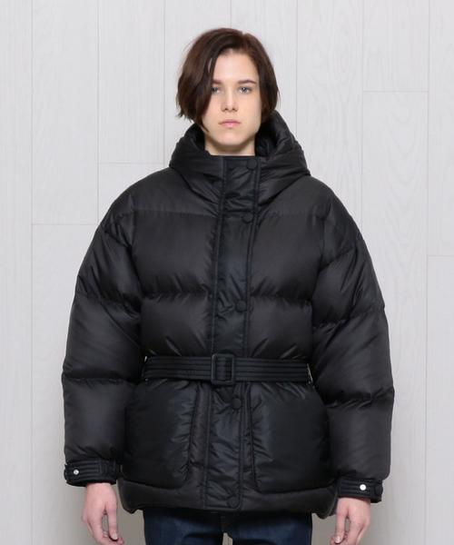 H　BEAUTY&YOUTH UNITED ARROWS（エイチビューティーアンドユースユナイテッドアローズ）の「＜IENKI IENKI＞MICHELIN BELT DOWN JACKET/コート（ダウンジャケット/コート・レディース・イエロー/ブラック・X-SMALL/MEDIUM/SMALL）」の2枚目の写真