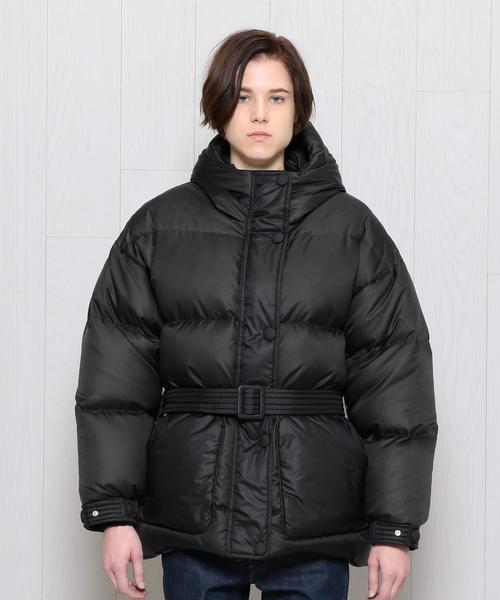 H　BEAUTY&YOUTH UNITED ARROWS（エイチビューティーアンドユースユナイテッドアローズ）の「＜IENKI IENKI＞MICHELIN BELT DOWN JACKET/コート（ダウンジャケット/コート・レディース・イエロー/ブラック・X-SMALL/MEDIUM/SMALL）」の3枚目の写真