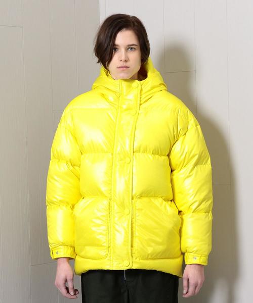 H　BEAUTY&YOUTH UNITED ARROWS（エイチビューティーアンドユースユナイテッドアローズ）の「＜IENKI IENKI＞MICHELIN BELT DOWN JACKET/コート（ダウンジャケット/コート・レディース・イエロー/ブラック・X-SMALL/MEDIUM/SMALL）」の13枚目の写真