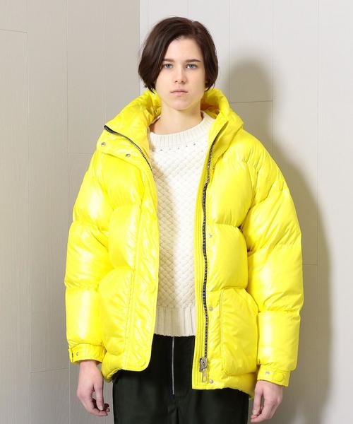 H　BEAUTY&YOUTH UNITED ARROWS（エイチビューティーアンドユースユナイテッドアローズ）の「＜IENKI IENKI＞MICHELIN BELT DOWN JACKET/コート（ダウンジャケット/コート・レディース・イエロー/ブラック・X-SMALL/MEDIUM/SMALL）」の14枚目の写真