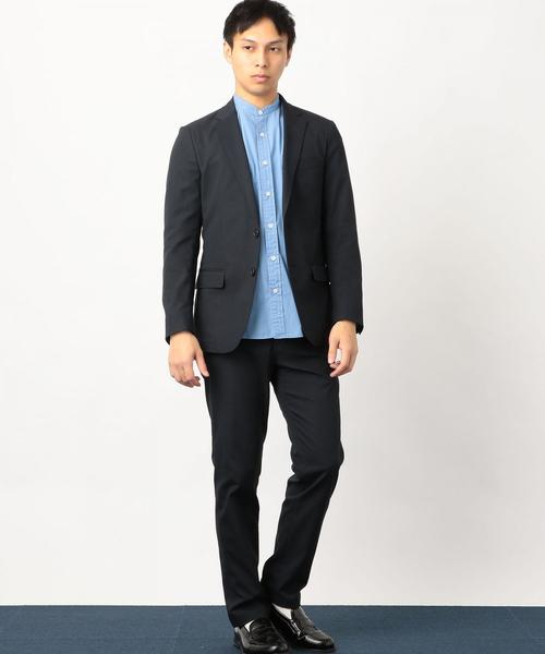 green label relaxing(グリーンレーベルリラクシング)の「NM ライトロイヤルオックス2B M70 ジャケット ◆(テーラードジャケット・メンズ・ベージュ/ネイビー・L/XS/XL/S/M)」の15枚目の写真