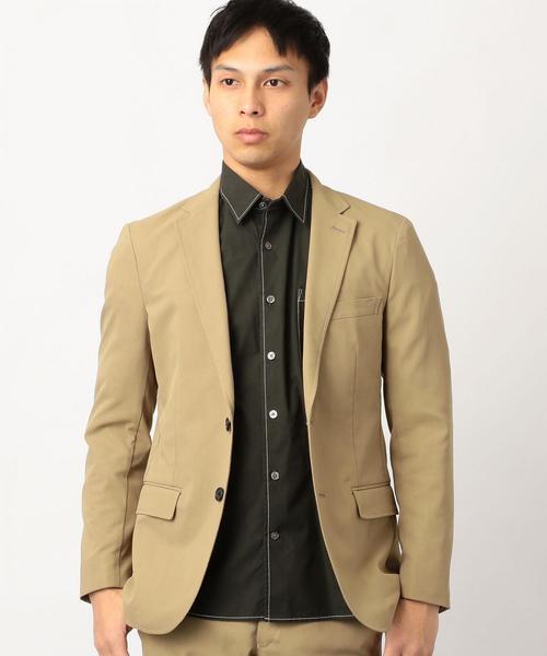 green label relaxing(グリーンレーベルリラクシング)の「NM ライトロイヤルオックス2B M70 ジャケット ◆(テーラードジャケット・メンズ・ベージュ/ネイビー・L/XS/XL/S/M)」の17枚目の写真