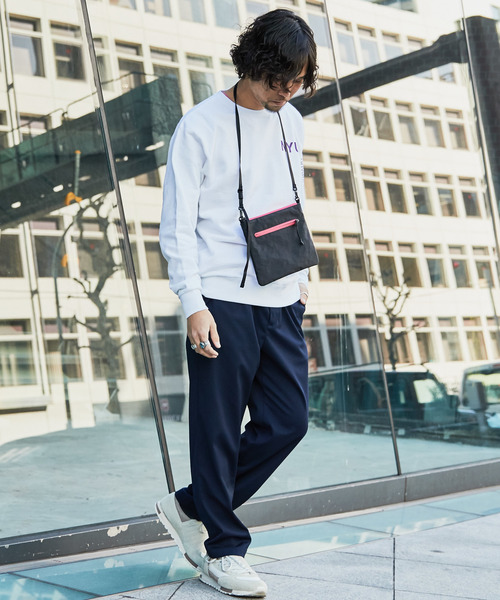 CIAOPANIC（チャオパニック）の「【New York University】袖プリントクルーネックスウェット（Tシャツ/カットソー・メンズ・ネイビー/オフホワイト・M/L）」の7枚目の写真