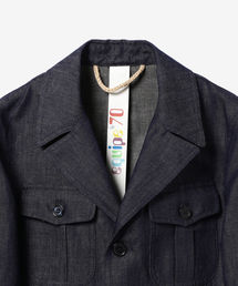 equipe'70 エキップセッタンタ ツイード　サファリ　ジャケット　46 equipe'70 エキップセッタンタ ツイードサファリジャケット46