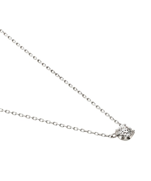 VENDOME AOYAMA（ヴァンドーム青山）の「エクセレントカット0.18ctダイヤモンド キャトルネックレス[ダイヤモンド品質保証カード付]（ネックレス・レディース・ホワイト・43cm）」の6枚目の写真