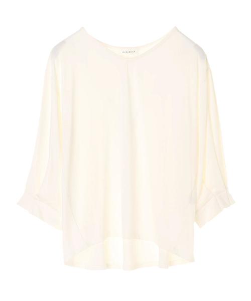 AMERICAN HOLIC(アメリカンホリック)の「・袖タックVネックプルオーバー(Tシャツ/カットソー・レディース・ネイビー/ピンク/イエロー/グリーン/ブルー/オフホワイト・FREE)」の15枚目の写真