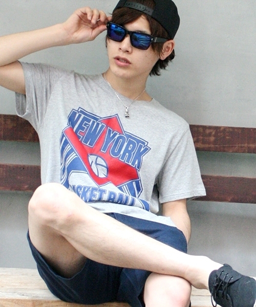 WEGO（ウィゴー）の「WEGO/スポーツロゴTee（S）（Tシャツ/カットソー・メンズ・ホワイト/ホワイト系その他/ブラック/杢グレー/ブルー・MEDIUM/LARGE）」の5枚目の写真