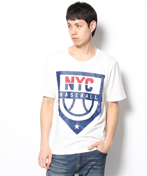 WEGO（ウィゴー）の「WEGO/スポーツロゴTee（S）（Tシャツ/カットソー・メンズ・ホワイト/ホワイト系その他/ブラック/杢グレー/ブルー・MEDIUM/LARGE）」の2枚目の写真