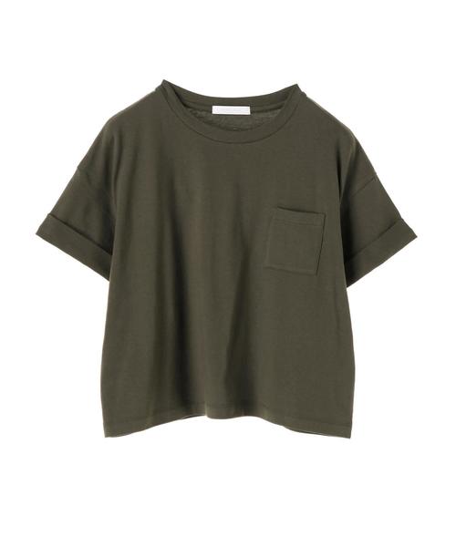 AMERICAN HOLIC(アメリカンホリック)の「・袖折り返しカットプルオーバー(Tシャツ/カットソー・レディース・チャコールグレー/オフホワイト/カーキ/グレー系その他/キャメル/その他7・FREE)」の17枚目の写真