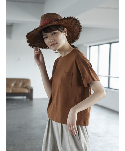 AMERICAN HOLIC(アメリカンホリック)の「・袖折り返しカットプルオーバー(Tシャツ/カットソー・レディース・チャコールグレー/オフホワイト/カーキ/グレー系その他/キャメル/その他7・FREE)」の15枚目の写真