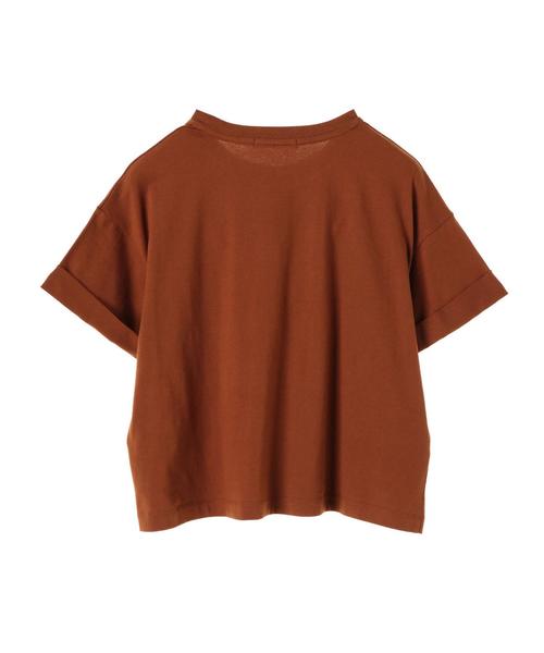 AMERICAN HOLIC(アメリカンホリック)の「・袖折り返しカットプルオーバー(Tシャツ/カットソー・レディース・チャコールグレー/オフホワイト/カーキ/グレー系その他/キャメル/その他7・FREE)」の11枚目の写真