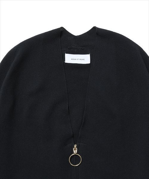 ADAM ET ROPE'（アダムエロペ）の「ホールＺＩＰカーディガン（カーディガン/ボレロ・レディース・ベージュ/ネイビー・FREE）」の11枚目の写真