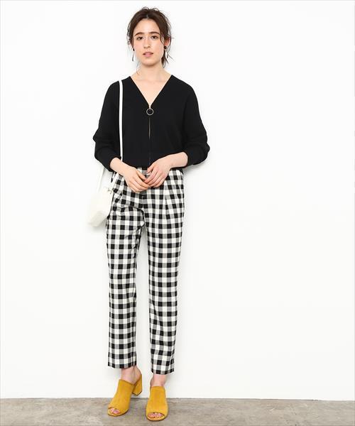 ADAM ET ROPE'（アダムエロペ）の「ホールＺＩＰカーディガン（カーディガン/ボレロ・レディース・ベージュ/ネイビー・FREE）」の21枚目の写真