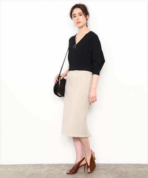 ADAM ET ROPE'（アダムエロペ）の「ホールＺＩＰカーディガン（カーディガン/ボレロ・レディース・ベージュ/ネイビー・FREE）」の22枚目の写真