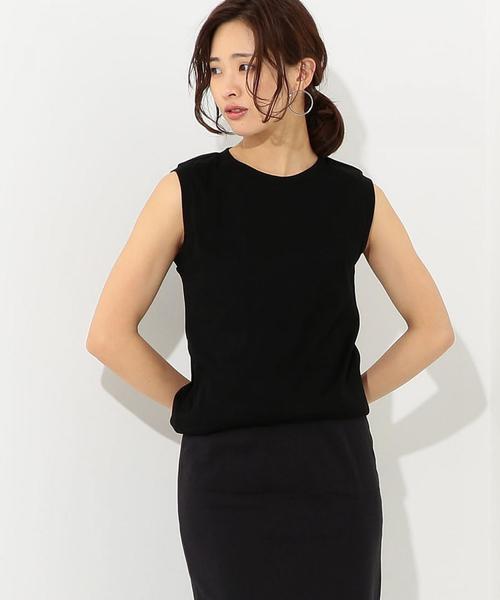 Jewel Changes（ジュエルチェンジズ）の「JC C フライス ノースリーブ 2（タンクトップ・レディース・ブラック/レッド/オフホワイト/コバルトブルー・FREE）」の3枚目の写真