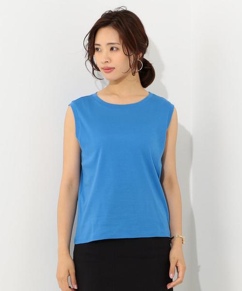 Jewel Changes（ジュエルチェンジズ）の「JC C フライス ノースリーブ 2（タンクトップ・レディース・ブラック/レッド/オフホワイト/コバルトブルー・FREE）」の6枚目の写真