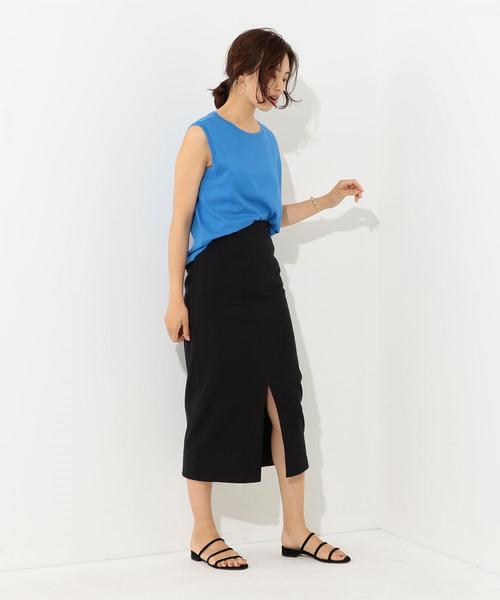 Jewel Changes（ジュエルチェンジズ）の「JC C フライス ノースリーブ 2（タンクトップ・レディース・ブラック/レッド/オフホワイト/コバルトブルー・FREE）」の13枚目の写真