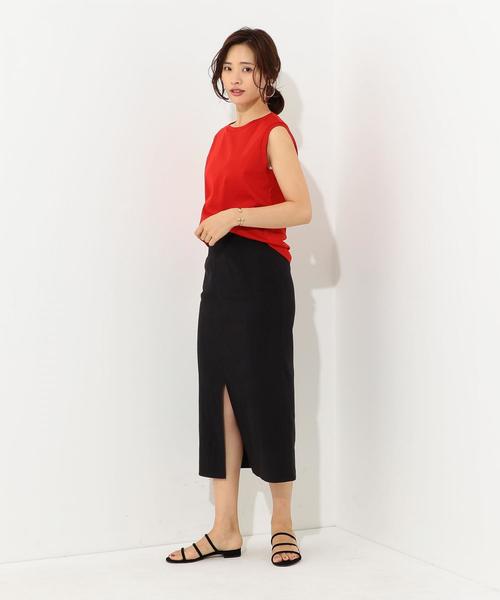 Jewel Changes（ジュエルチェンジズ）の「JC C フライス ノースリーブ 2（タンクトップ・レディース・ブラック/レッド/オフホワイト/コバルトブルー・FREE）」の19枚目の写真