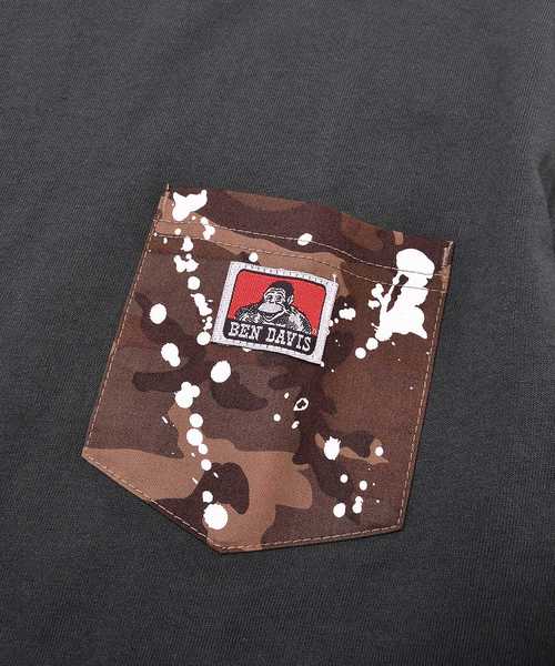 MinoriTY(マイノリティ)の「BENDAVISカモ柄ポケットT(Tシャツ/カットソー・メンズ・ホワイト/ブラック/ダークグリーン・M/L)」の13枚目の写真
